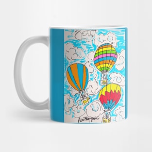 Going up in a Hot Air Ballon Mug